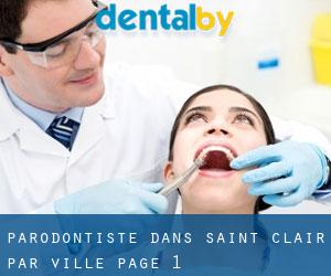Parodontiste dans Saint Clair par ville - page 1
