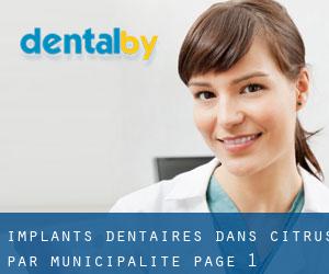 Implants dentaires dans Citrus par municipalité - page 1