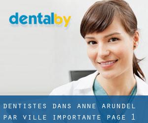dentistes dans Anne Arundel par ville importante - page 1