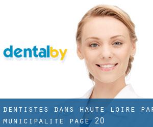 dentistes dans Haute-Loire par municipalité - page 20